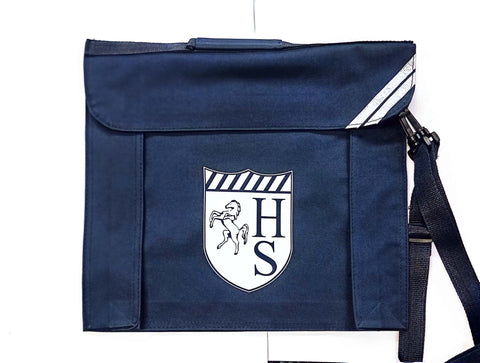 HPS NAVY BOOKBAG WITH LOGO