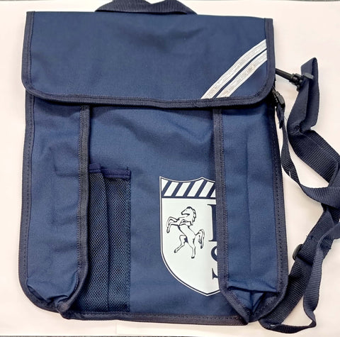 HPS  NAVY PORTRAIT BAG WITH LOGO