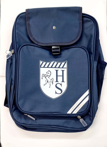 HPS NAVY JNR BACK PACK WITH LOGO